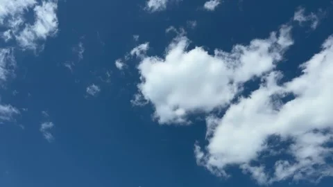 Blue Cinematic Sky Time Lapse Stock Footage 242597857