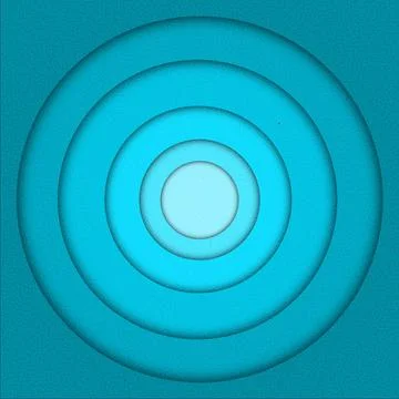 Blue circle 3d papercut gradient 스톡 일러스트