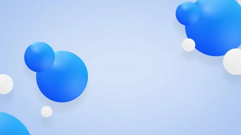 Blue circle abstract Minimalistic Background with Spheres Video stock 229271672