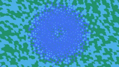 Blue circle abstract pattern with green and teal texture Stockillustratie