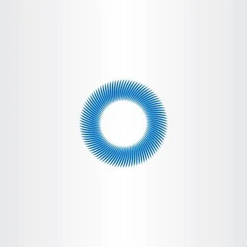 Blue circle abstract vector background sign Stock Illustration