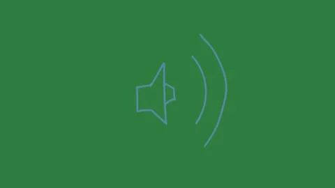 Blue circle and an arrow pointing to the left line isolated on green screen Видео 336968362
