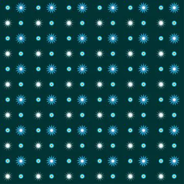 Blue circle and star pattern background. vector illustration Stock Illustration