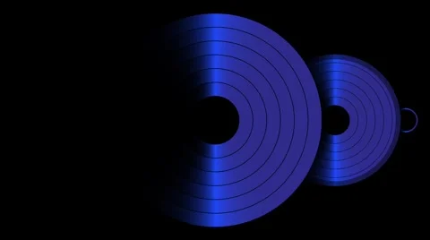 Blue circle animation Stock Footage 303946317