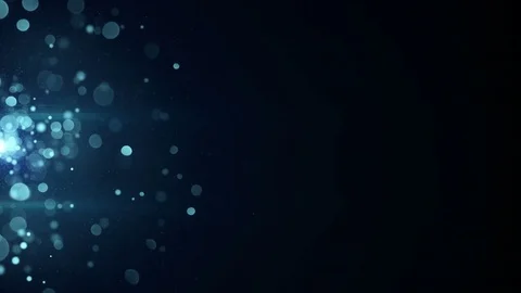 Blue circle blurred lights on the edge seamless loop animation 4k (4096x2304) Stock Footage 76594798