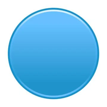 Blue circle button empty web internet icon Stock Illustration