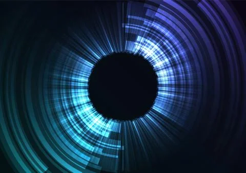 Blue circle digital abstract pixel layer background Stock Illustration