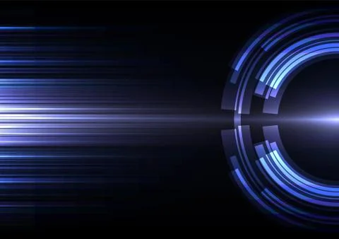 Blue circle digital abstract sheet layer background Stock Illustration