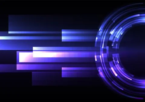 Blue circle digital abstract sheet layer background Stock Illustration