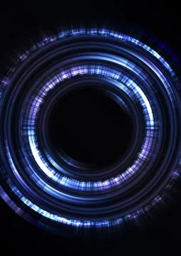 Blue circle digital abstract sheet background Stock Illustration