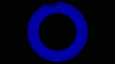 Blue Circle Stock Footage 139831970