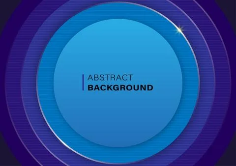 Blue circle frame Stacking multiple pieces background Stock Illustration