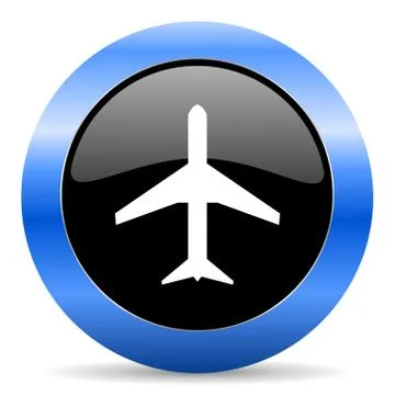 Blue circle glossy web icon Ilustración de archivo