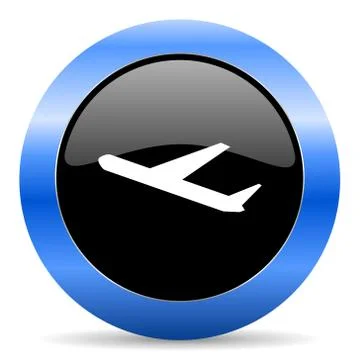 Blue circle glossy web icon Ilustración de archivo