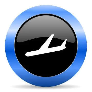 Blue circle glossy web icon Ilustración de archivo