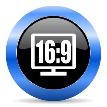 Blue circle glossy web icon イラスト素材