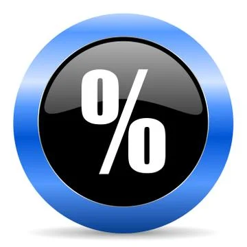 Blue circle glossy web icon Stock Illustration