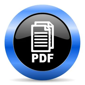 Blue circle glossy web icon Stock Illustration