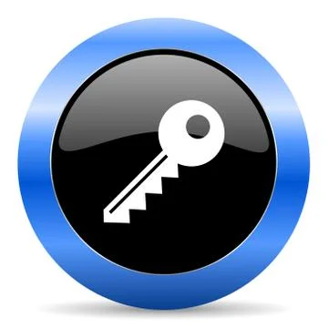 Blue circle glossy web icon Ilustración de archivo