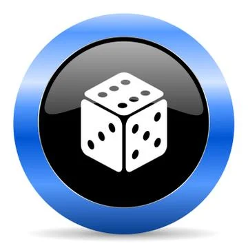 Blue circle glossy web icon Stock Illustration