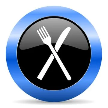 Blue circle glossy web icon Stock Illustration