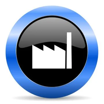 Blue circle glossy web icon Stock Illustration