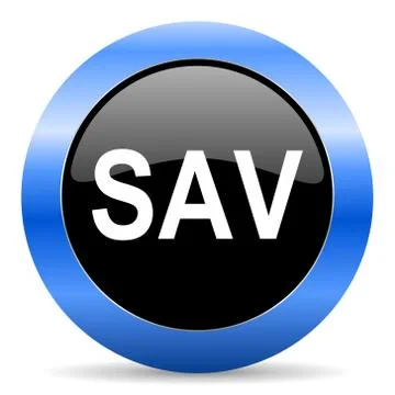 Blue circle glossy web icon Stock Illustration