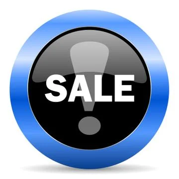 Blue circle glossy web icon Stock Illustration
