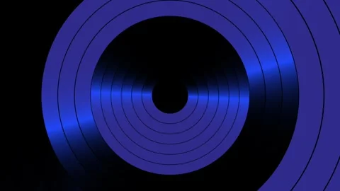 Blue circle horizontal Stock Footage 304014008