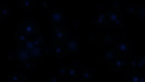 Blue Circle HUD Dots on Black Stock Footage 312845377