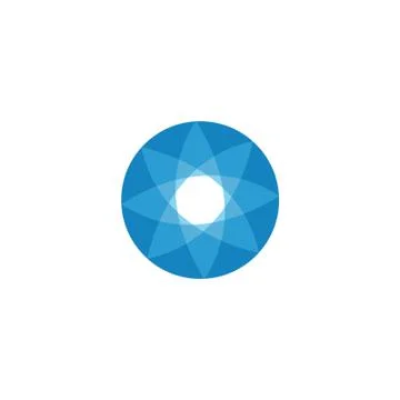 Blue circle Stock Illustration