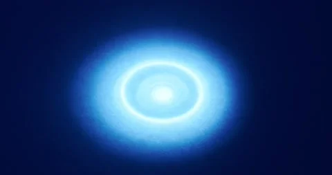 Blue circle of light Stock Footage 166653980