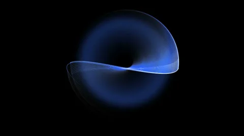 Blue circle in motion, rotating Stock Footage 36577704