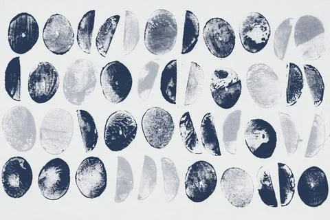 Blue circle pattern background block prints Stock Photos