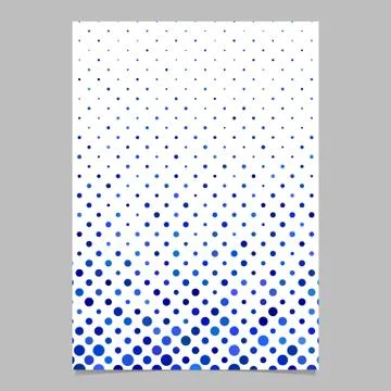 Blue circle pattern brochure background - vector template design Illustrazione stock