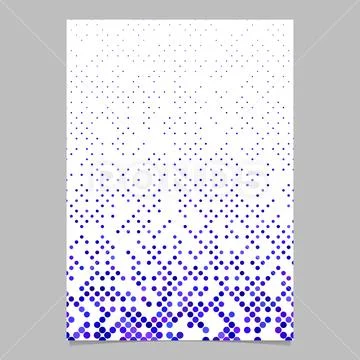 Blue circle pattern brochure background - vector template design Illustration