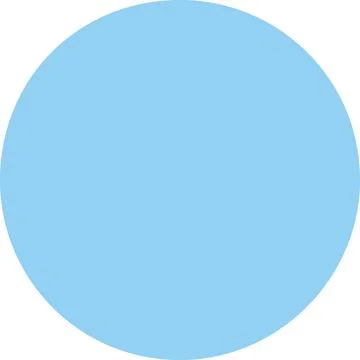 Blue circle shape abstract minimal design element Illustrazione stock