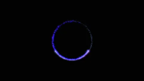 Blue  circle with sparkling light shine. Merry Christmas Stock Footage 142365038