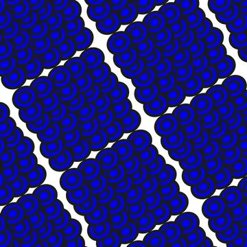Blue circle square abstract repeating pattern Stock Illustration