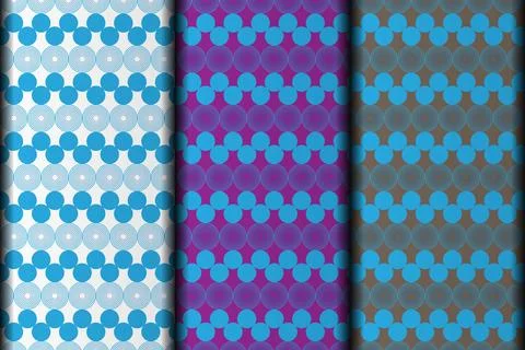 Blue circle style vector eps pattern design. Stock Illustration