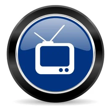 Blue circle web button Stock Illustration
