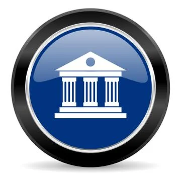Blue circle web button Stock Illustration