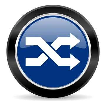 Blue circle web button Stock Illustration