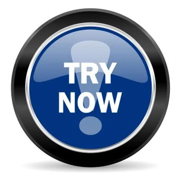 Blue circle web button Stock Illustration