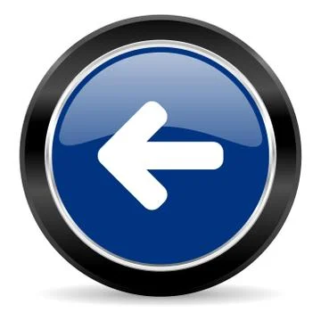 Blue circle web button Stock Illustration