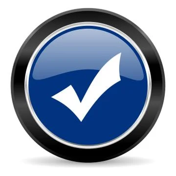 Blue circle web button Stock Illustration