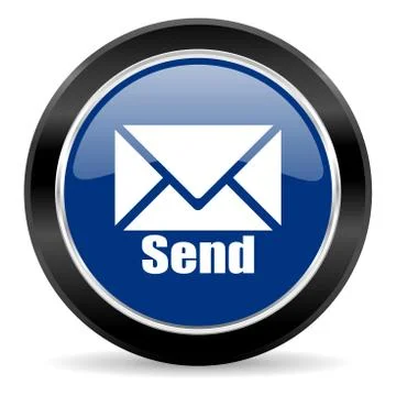 Blue circle web button Stock Illustration