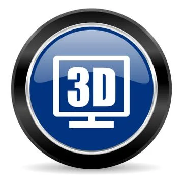 Blue circle web button Stock Illustration