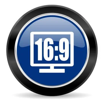 Blue circle web button Ilustración de archivo