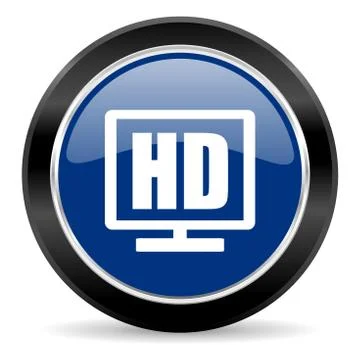 Blue circle web button Stock Illustration